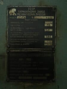 Presse à genouillère Barnaul KB8340 B - 1000 tonne (Photo 2)