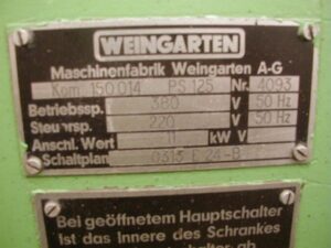 Presse à vis Weingarten PS 125 - 110 tonne (Photo 1)