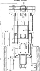 Presse d'ébavurage TMP Voronezh K9540 - 1000 tonne (Photo 1)