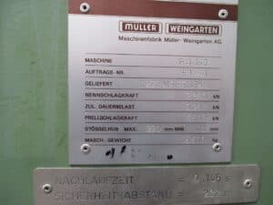 Presse à vis Weingarten PA 140 - 320 tonne (Photo 5)