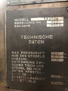Presse d'ébavurage TMP Voronezh KA2534 - 250 tonne (Photo 2)